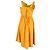 Roseanna Abito a balze in cotone giallo Sea New York con lacci Cammello - vista 2