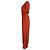 Mono con cinturón V-Neck Eolo de Max Mara en viscosa naranja - vista 2