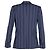 Burberry Single-Breasted Weaved-Stripe Blazer in Navy Blue Wool - view 3