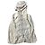 Marithé et François Girbaud Marithe Francois Girbaud años 00 impermeable transparente blanco. Gris