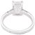 inconnue Ring im Smaragdschliff, Weißgold. - Ansicht 5