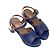 Trim Hermès Blaue Hermes Lackleder-Wedgesandalen Größe 38 - Ansicht 2
