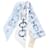 Hermès Hermes Twilly English Embroidery Do Re Boucles Silk Scarf Blue Multiple colors  ref.1573367
