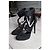 Ermanno Scervino Sandalen mit Absatz Schwarz Wildleder Größe 40 - Ansicht 4