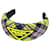Diadema de nylon con logo triangular de Prada Rosa Amarillo