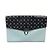 Borsa a tracolla Prada Saffiano Bijoux x Studs Nero Blu chiaro