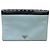 Borsa a tracolla Prada Saffiano Bijoux x Studs Nero Blu chiaro - vista 2