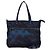 Borsa tote camouflage con borchie Valentino Blu Blu navy
