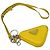Pochette in nylon giallo Prada con tracolla