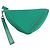 Saffiano Bolso Clutch Prada 2NE054 con placa triangular en relieve Verde