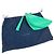 Saffiano Bolso Clutch Prada 2NE054 con placa triangular en relieve Verde - vista 10