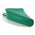 Saffiano Bolso Clutch Prada 2NE054 con placa triangular en relieve Verde - vista 3