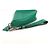 Saffiano Bolso Clutch Prada 2NE054 con placa triangular en relieve Verde - vista 4