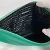 Saffiano Bolso Clutch Prada 2NE054 con placa triangular en relieve Verde - vista 9