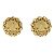 Orecchini a clip con motivo di riso placcati in oro Chanel