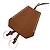 Hermès Hermes Leather Crochet Necklace Key Bell Ring Holder Charm Brown - view 2