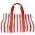 Hermès Borsa a mano unisex in tela rossa e bianca Hermes Cannes PM Bianco Rosso