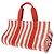 Hermès Borsa a mano unisex in tela rossa e bianca Hermes Cannes PM Bianco Rosso - vista 3