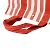 Hermès Borsa a mano unisex in tela rossa e bianca Hermes Cannes PM Bianco Rosso - vista 4