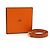 Hermès Hermes Double Ring Leather Belt in Orange - view 7