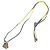 Silk In Hermès Collana Choker Strap Tourbillon Hermes Marrone Giallo