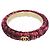 Chanel Coco Marchio 09A Bracciale in Tweed Rosa Porpora