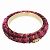 Chanel Coco Marchio 09A Bracciale in Tweed Rosa Porpora - vista 6