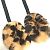 Cuffie in pelliccia con stampa leopardata Louis Vuitton Marrone Nero - vista 2