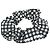 Miu Miu MIU Scrunchie a quadri Nero Bianco