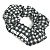Miu Miu MIU Scrunchie a quadri Nero Bianco - vista 2