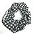 Miu Miu MIU Scrunchie a quadri Nero Bianco - vista 3