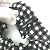 Miu Miu MIU Scrunchie a quadri Nero Bianco - vista 6