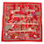 Hermès Carré Gean 140 LES TROPHEES Écharpe Soie Cachemire Rouge Multicolore  ref.1575912
