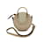 Borsa a spalla in pelle e suede beige Chloé Pixie Svezia