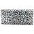 Borsa Clutch Leopardo Cassandra di Saint Laurent Nero Bianco