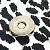 Borsa Clutch Leopardo Cassandra di Saint Laurent Nero Bianco - vista 9