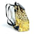Zaino con stampa leopardata Versace Nero Giallo  - vista 3