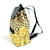 Zaino con stampa leopardata Versace Nero Giallo  - vista 4
