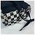 Zaino a scacchi Saint Laurent Nero Beige - vista 7