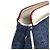Borsa a mano Prada BN2441 Blu e Bianca in Denim e Pelle Bianco - vista 6