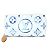 Louis Vuitton Zippy Wallet White Blue Golden Monogram