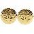 Orecchini a clip placcati in oro Chanel Coco Mark