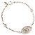 Pulseira de charme prateada Gucci GG Marmont