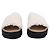 Iris & Ink Poppy Fleece-Slides aus weißer Wolle Roh - Ansicht 2