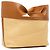 Alexander McQueen Grand Tote en Raffia Marron The Bow - vue 2