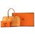 Hermès Arancione Metallico Capra Coromandel Plume Elan 28 - vista 10