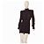 Balmain Vestido mini de seda preta acolchoado gola alta 38 Preto
