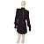 Balmain Vestido mini de seda preta acolchoado gola alta 38 Preto - vista 2