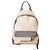 Mochila Balenciaga de lona e couro bege