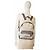 Mochila Balenciaga de lona e couro bege - vista 9